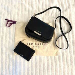 Ted Baker Elegant Black Crossbody Bag and Wallet